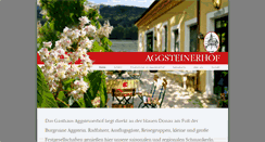 Desktop Screenshot of aggsteinerhof.at